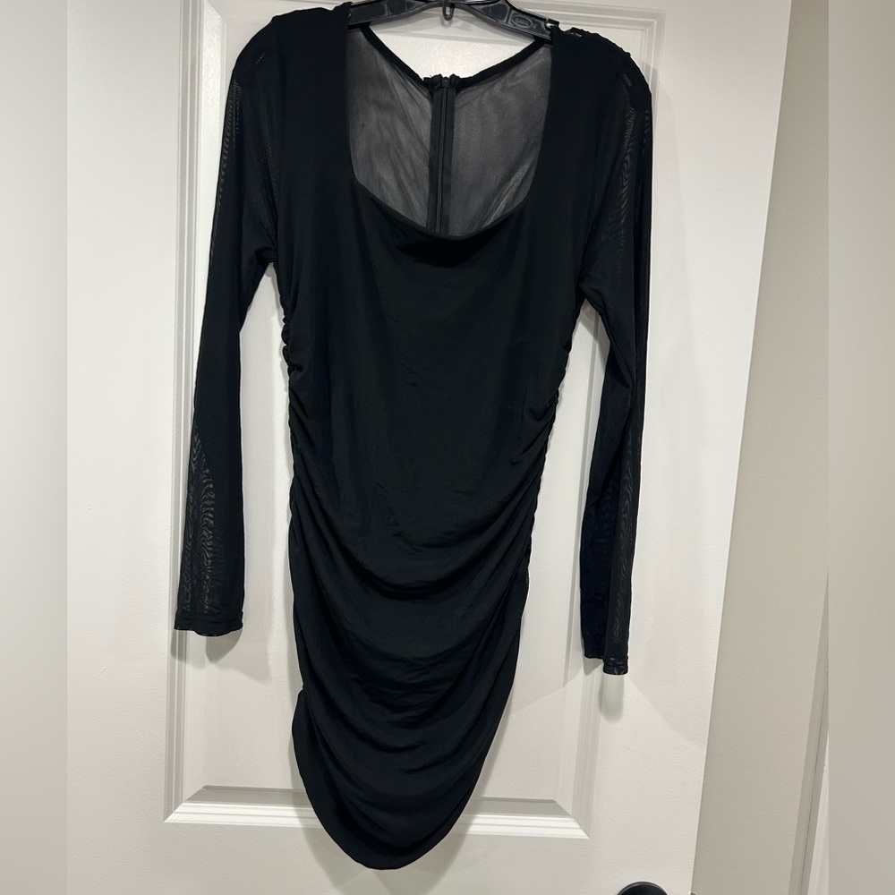 NWOT Mini Ruched Dress - Picture 1 of 8